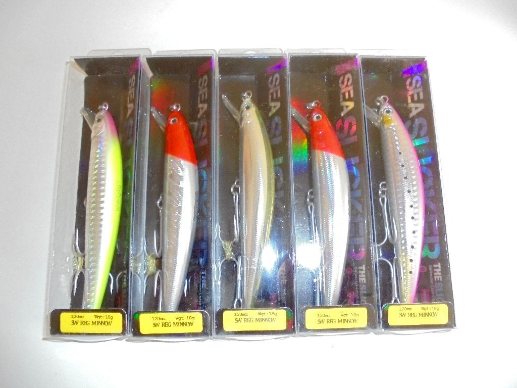 Jatsui Zeebaars Minnow Sea Slicker SW 12cm 18g Floating., Ophalen of Verzenden, Nieuw, Overige typen