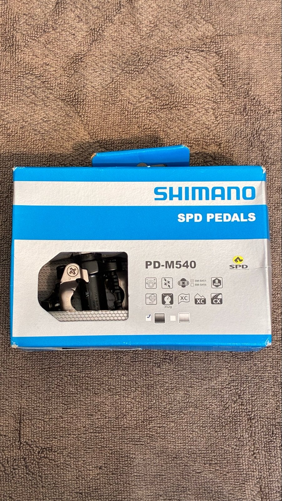 Nieuwe Shimano SPD Pedalen PD-M540, Fietsen en Brommers, Crankstel of Pedalen, Nieuw, Ophalen of Verzenden, Aluminium