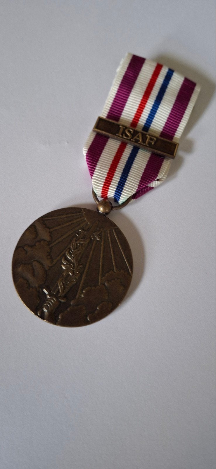 medaille HVO ISAF, Ophalen of Verzenden, Landmacht, Nederland, Lintje, Medaille of Wings