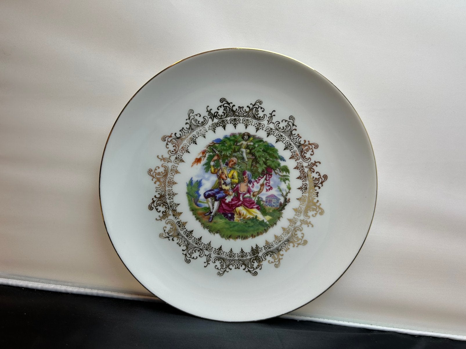 Vintage Bavaria porseleinen sierbord – Romantisch ste, Ophalen