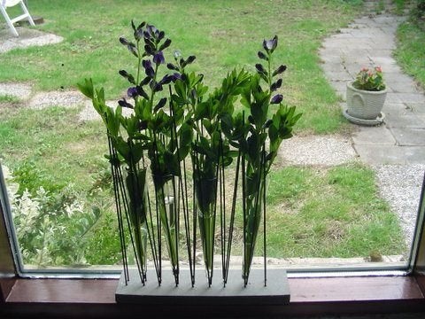 Vaasjes voor bloemen, Verzenden, Transparant, 25 cm, Nieuw