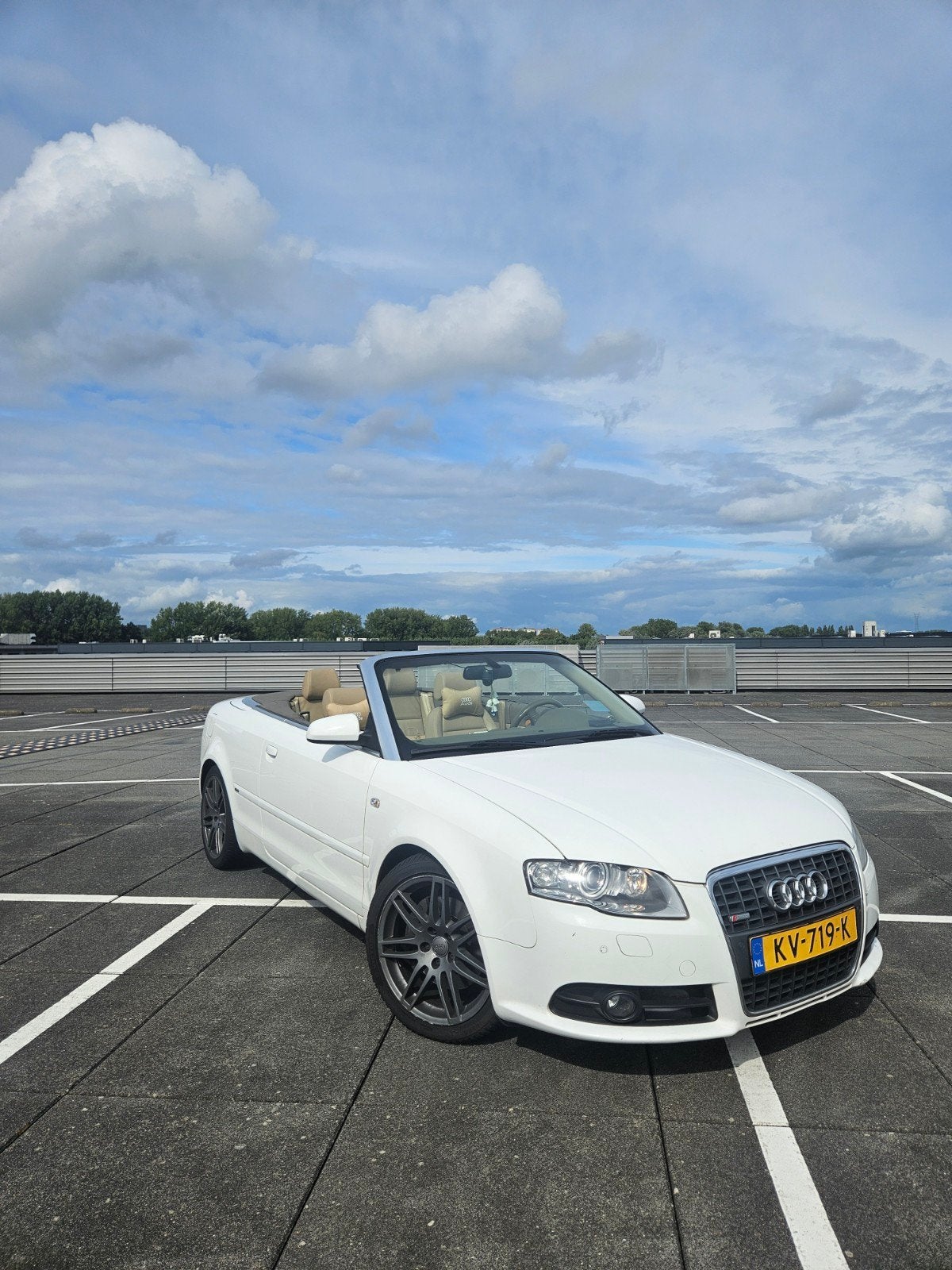 Audi A4 2.0 Tfsi 147KW Cabrio AUT 2008 Wit, 4 cilinders, 4 stoelen, A4, Wit