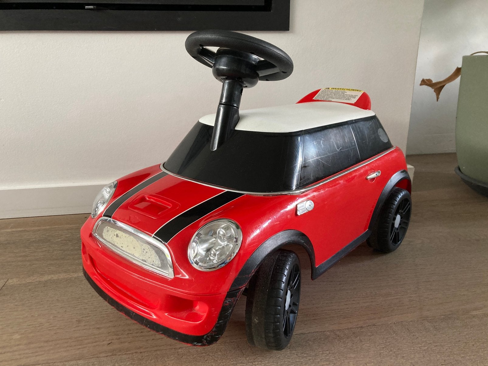 Mini Cooper loopauto, Kinderen en Baby's, Ophalen, Gebruikt
