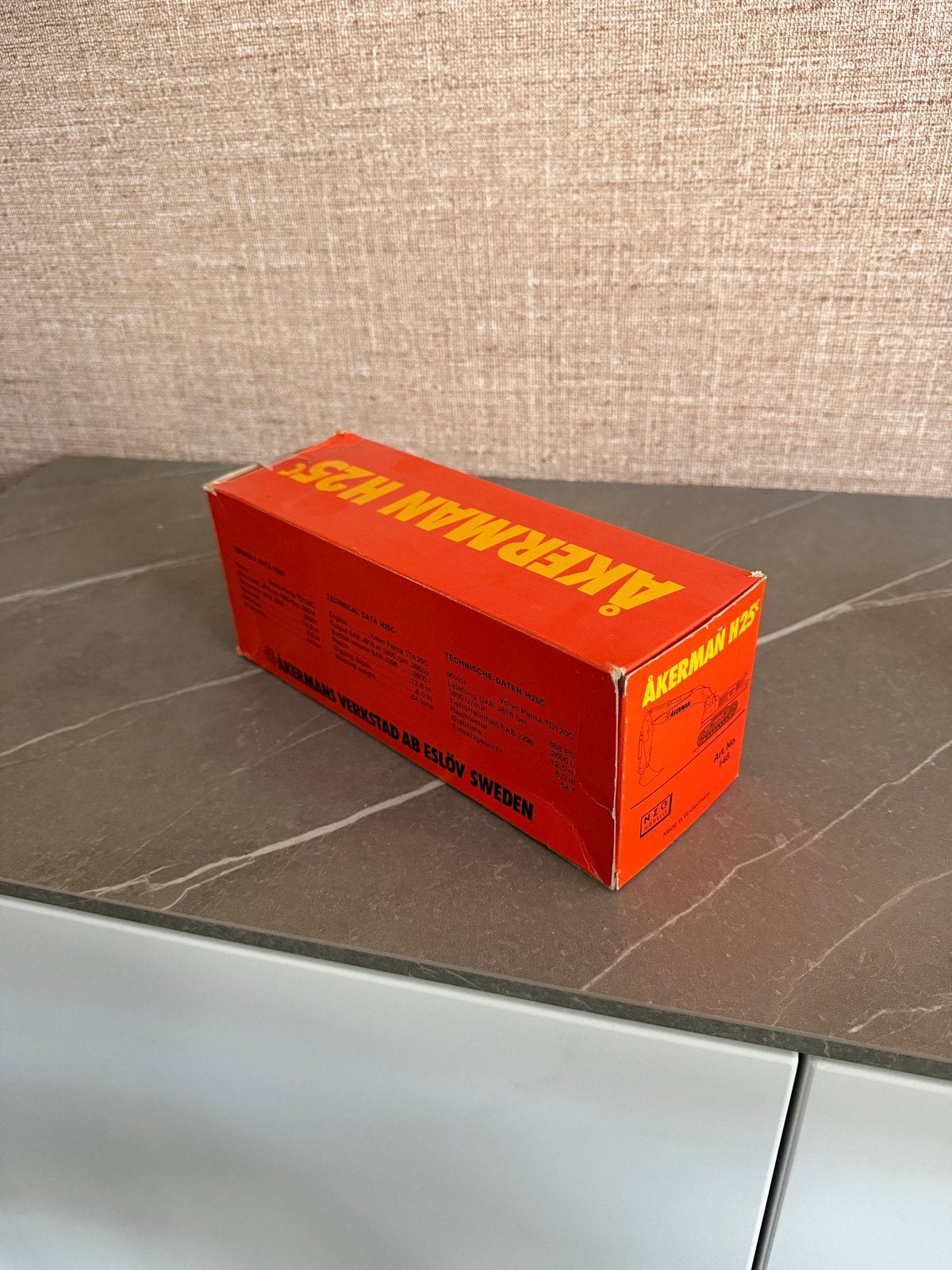 NZG Modelle Akerman H25 Graafmachine 1:50 met originele doos, Ophalen of Verzenden, Zo goed als nieuw, Overige typen