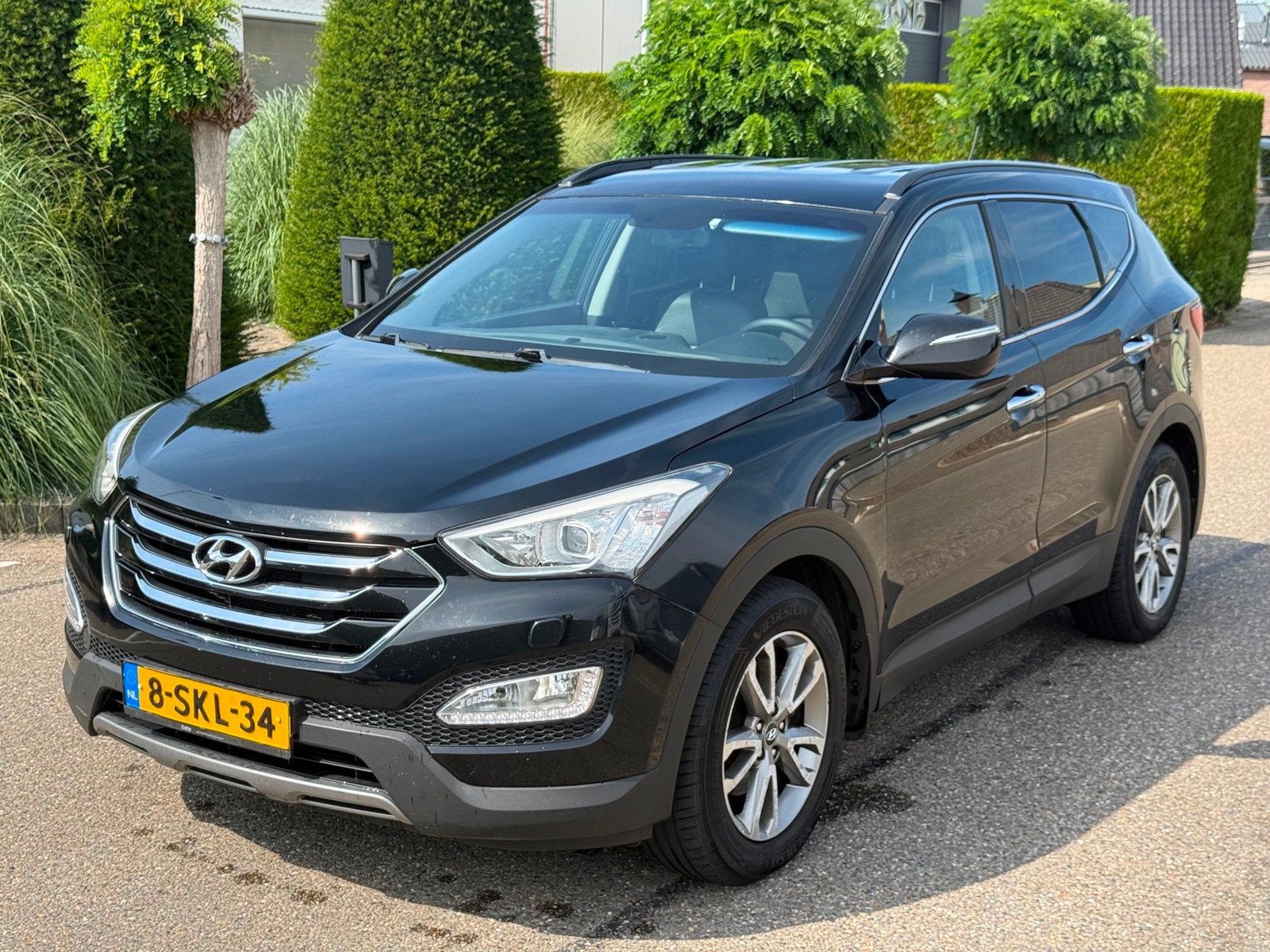 Hyundai Santa Fe 2.2 CRDi Business Edition 2013 Navi/Clima/L, Auto's, Hyundai, Gebruikt, 2000 kg, Zwart, Leder