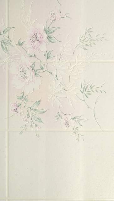 12529 Tegelmotief vintage behang met bloementakjes swiet, Huis en Inrichting, Stoffering | Behang, Verzenden, Groen