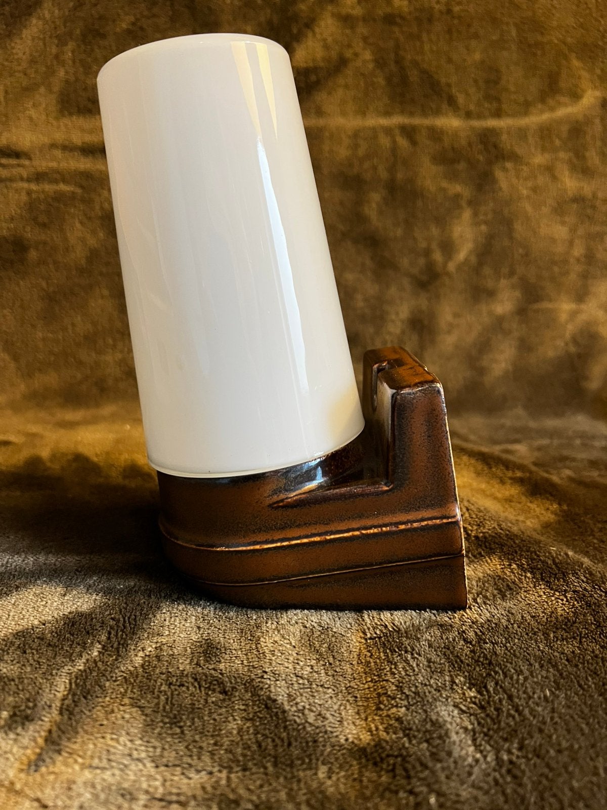 Zeldzaam! Vintage Ifö 6080 wandlamp - IN ORIGINELE DOOS, Gebruikt, Bruin, E14 (klein), Ophalen of Verzenden
