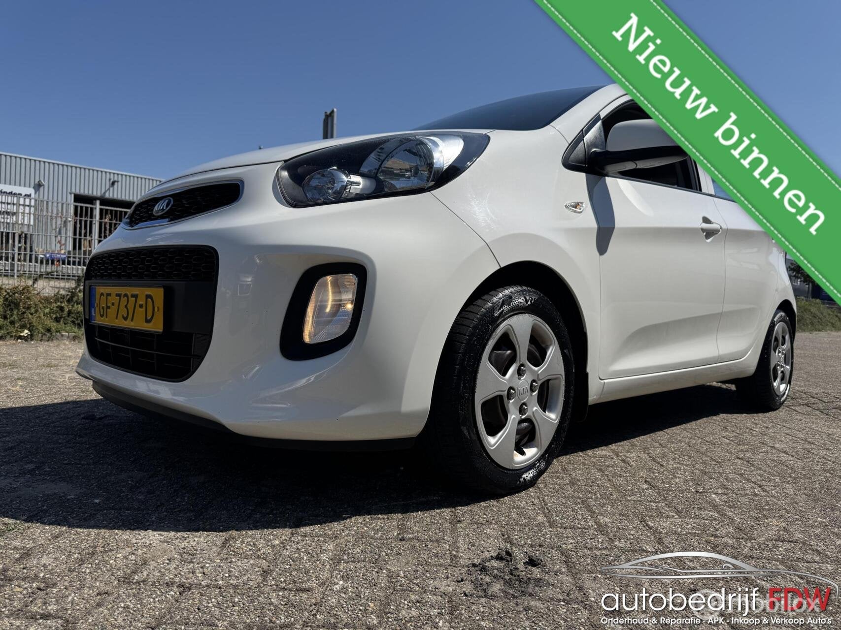 Kia Picanto 1.0 CVVT/5DEURS/AIRCO/ELEKTR.RAMEN/NAP/, Euro 5, Gebruikt, Wit, Origineel Nederlands