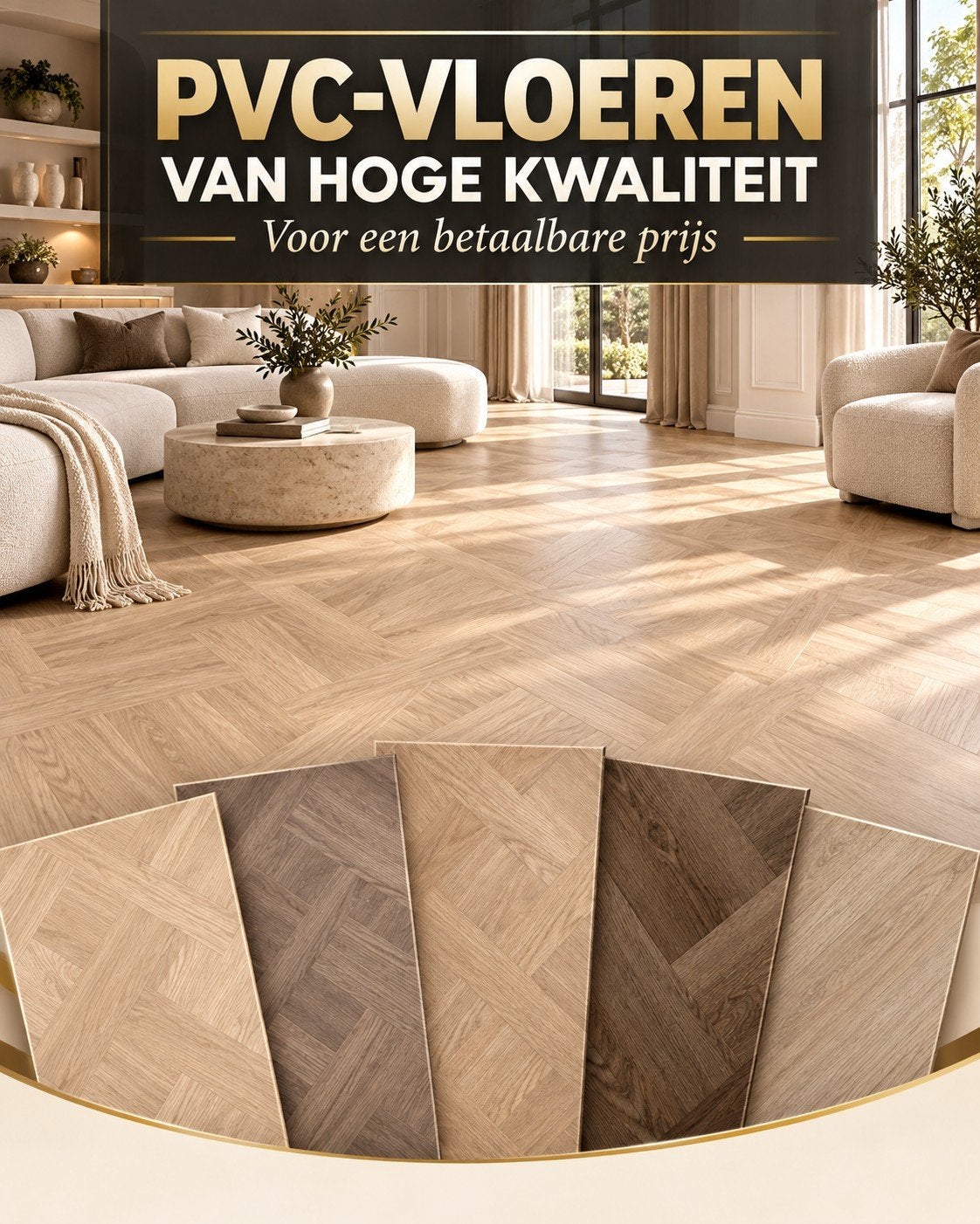 PVC-tegel. Het klassieke vlechtpatroon 914,4 bij 914,4, Huis en Inrichting, PVC-tegel, 75 m² of meer, Overige typen, Nieuw