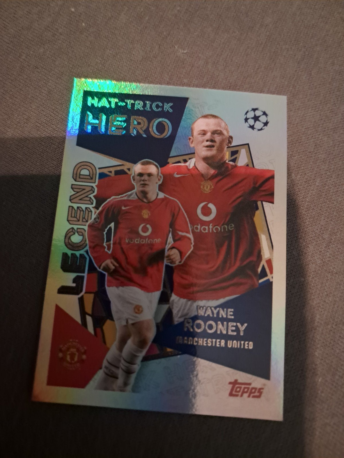 Champions League voetbal sticker Wayne Rooney. LEGEND., Ophalen of Verzenden, Nieuw, Sticker