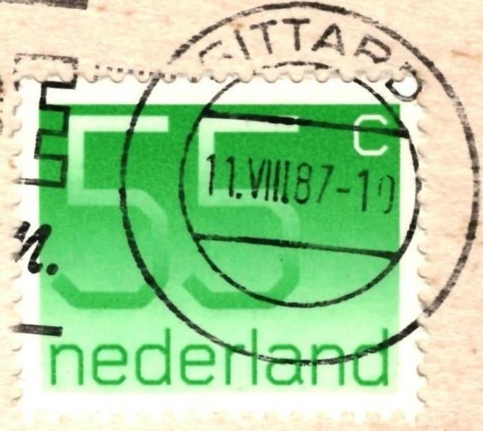 40187 Schinveld Limburg 1974 De Cantarel Gelopen met zegel, Verzamelen, Ophalen of Verzenden, 1960 tot 1980, Gelopen, Limburg