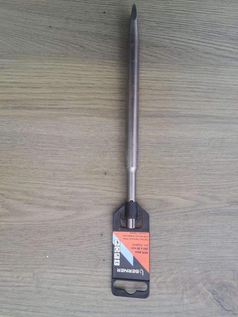 Berner SDS-plus Puntbeitel 250 x 20 mm, Doe-het-zelf en Verbouw, Gereedschap | Handgereedschap, Ophalen, Nieuw
