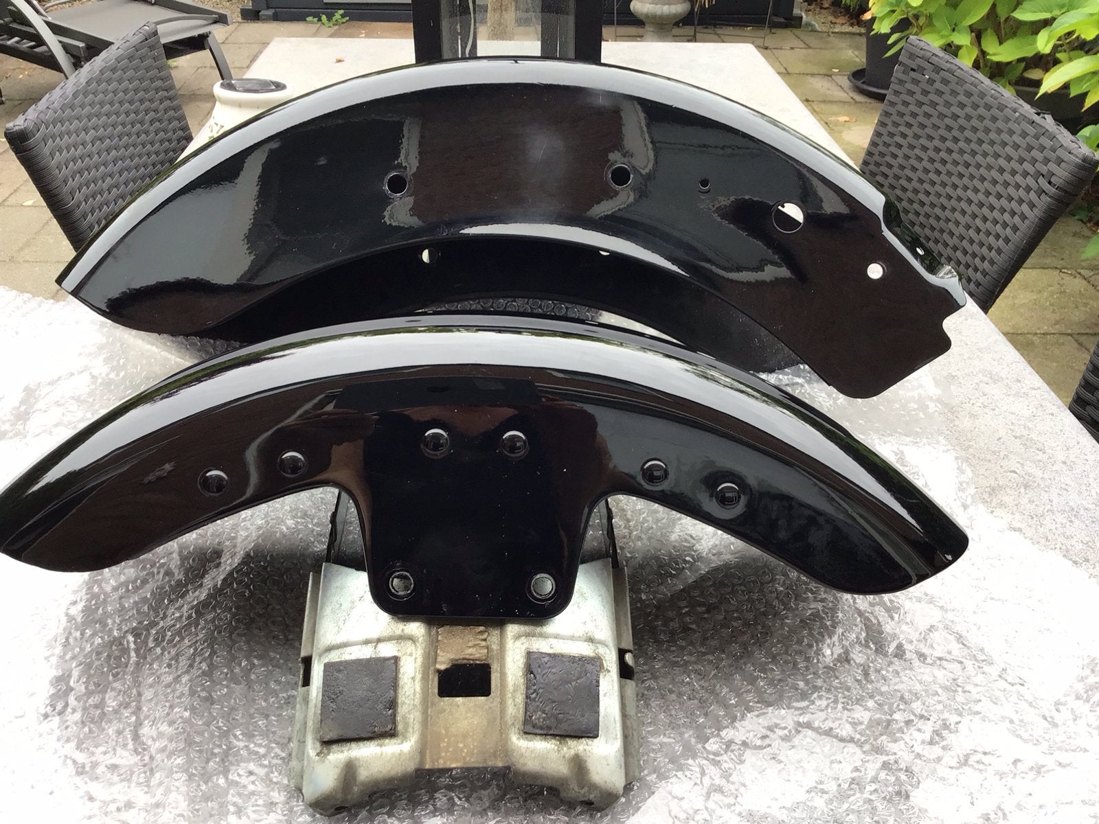 Voor en achterspatbord Harley Davidson FLS 2016, Motoren, Onderdelen | Harley-Davidson, Ophalen, Gebruikt