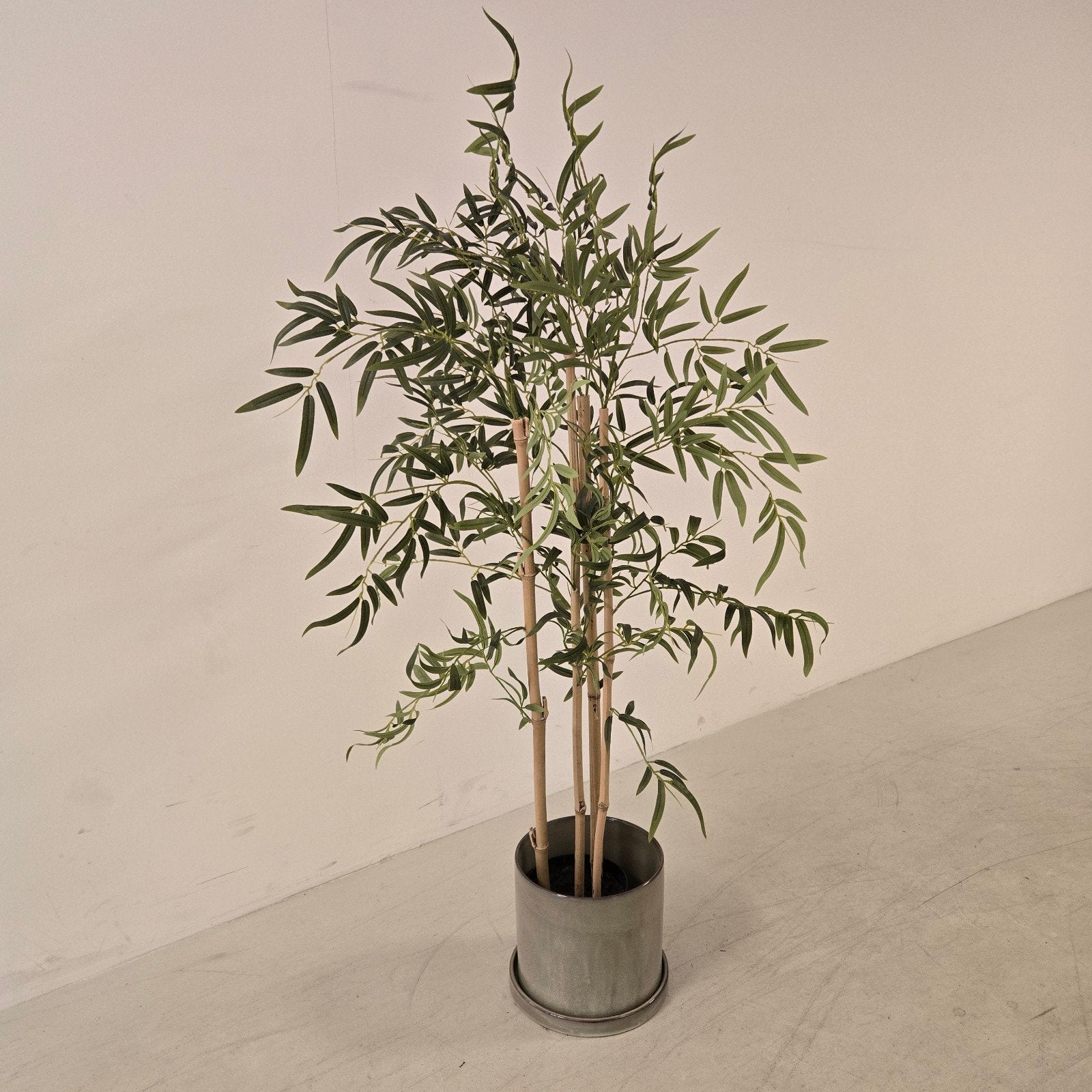 Realistische Kunstplant Bamboe - Groen, Groen, Met pot of vaas, Kunstplant, Nieuw