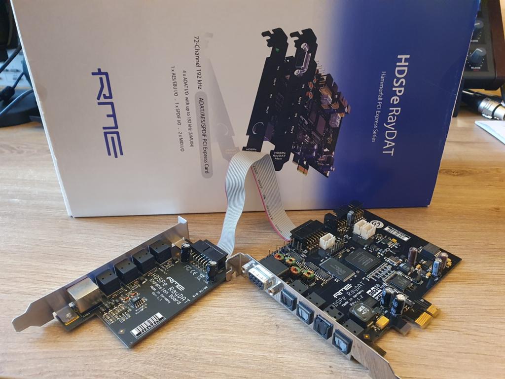 RME Hammerfall DSP RayDAT 72-kanaals PCIe Audio Interface, Ophalen of Verzenden, Zo goed als nieuw, Intern, RME