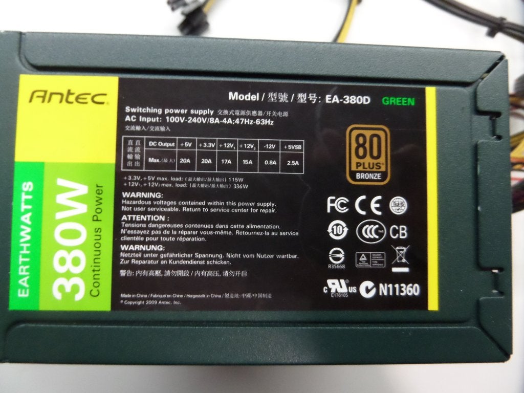 pc voeding - Antec Ea-380D, Ophalen, Gebruikt