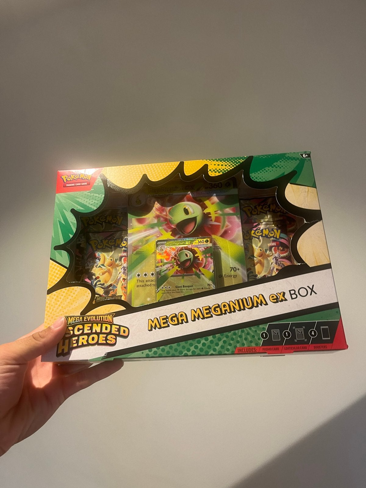 Mega meganium ex box - ascended heroes - sealed, Ophalen of Verzenden, Nieuw, Boosterbox