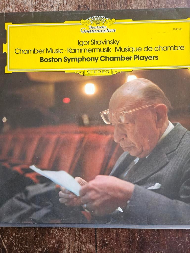 Igor Stravinsky - Chamber Music - Boston Symphony Chamber, Modernisme tot heden, Ophalen of Verzenden, 12 inch, Kamermuziek