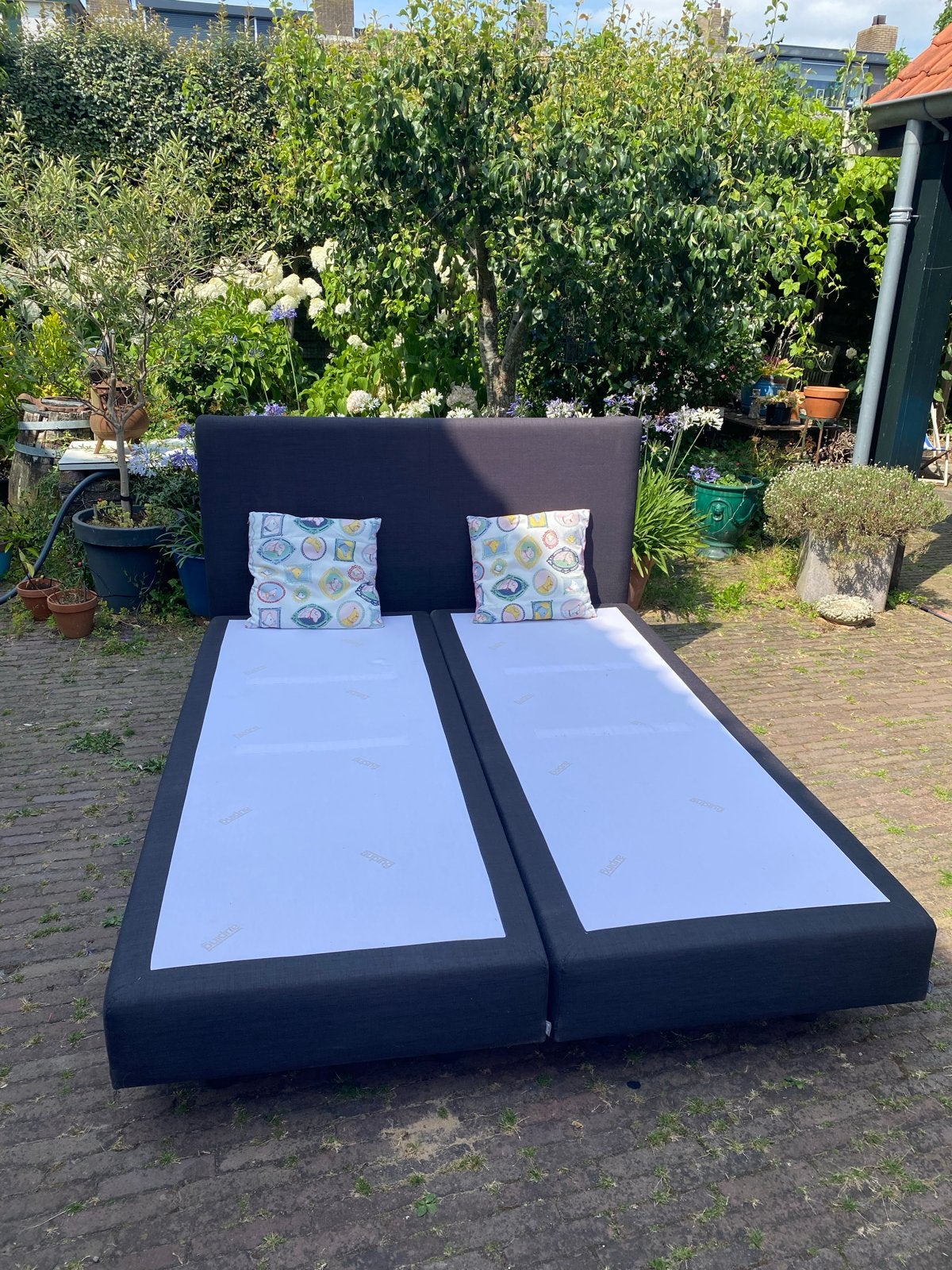 Tweepersoons Auping boxspring 160x200, Ophalen, Tweepersoons, Zo goed als nieuw, 200 cm
