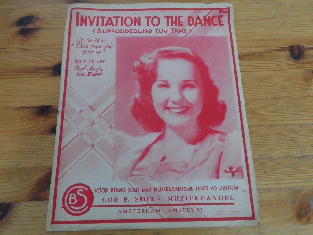 Invitation to the dance - dansvreugde - c. M. Von weber, Zang, Gebruikt, Klassiek, Ophalen of Verzenden