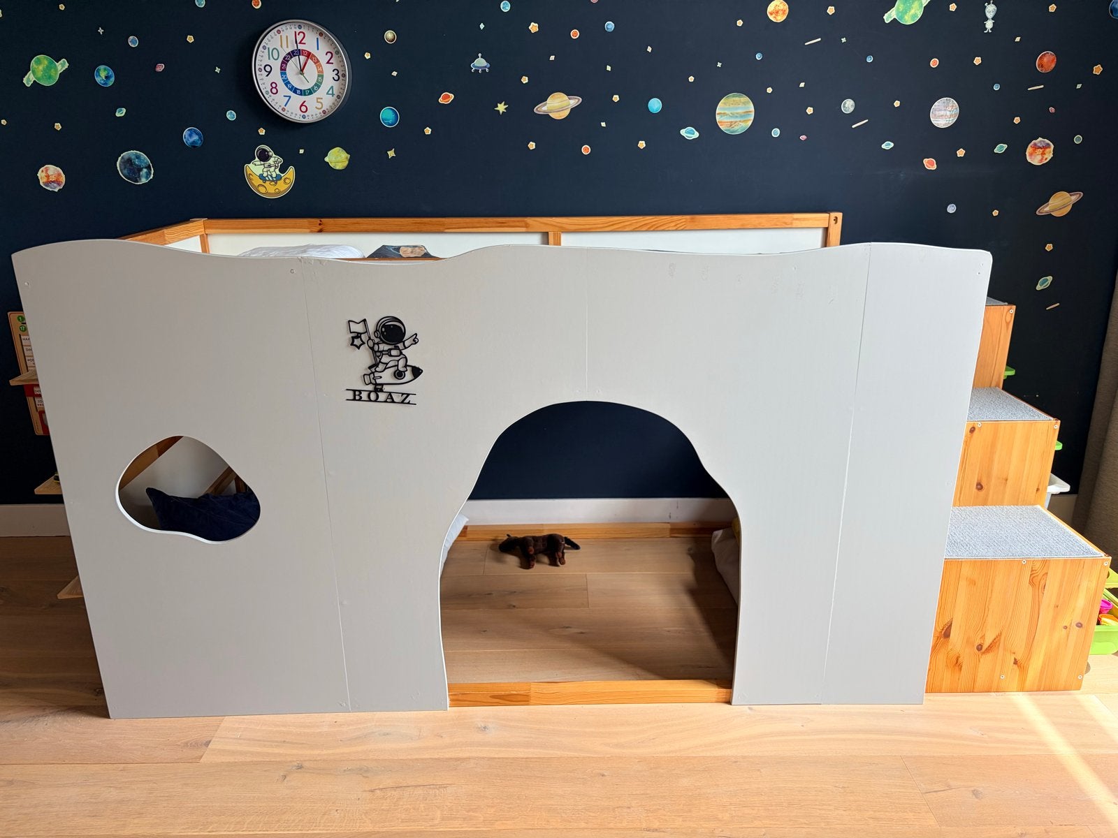 IKEA Kura hoogslaper omgebouwd tot hut met Trofast ladekast, Ophalen of Verzenden, Zo goed als nieuw, Overige typen