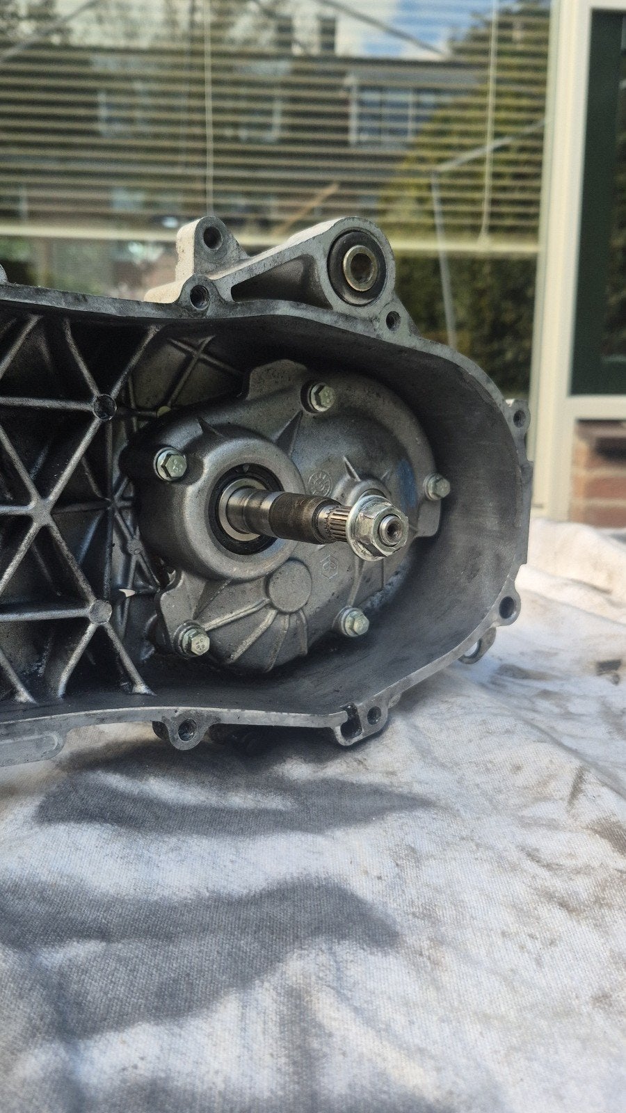 Piaggio Quartz LC carters - Goede staat incl brom vertanding, Ophalen of Verzenden, Gebruikt, Blok, Piaggio