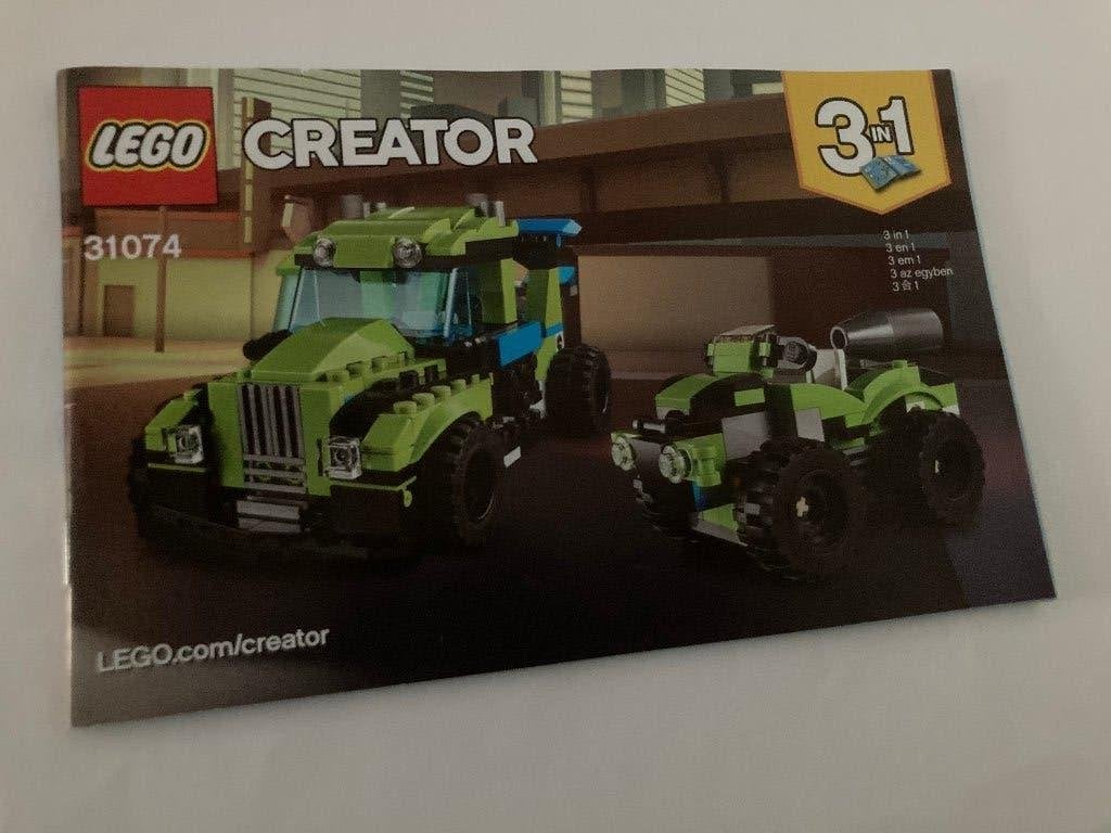 31074 Lego Creator 3 in 1 Raket Rallycar, Lego, Zo goed als nieuw, Ophalen, Inclusief instructies