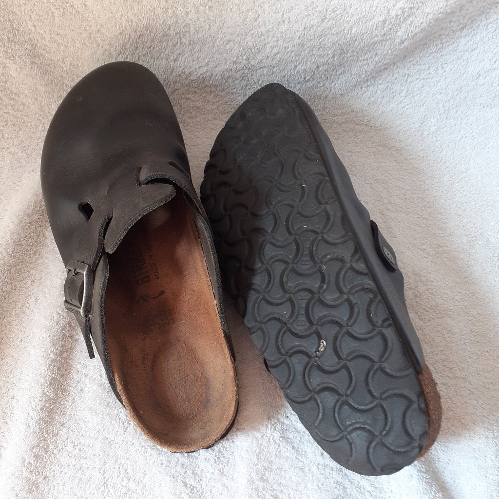 Leren Birkenstock 39, Kleding | Dames, Schoenen, Zwart, Zo goed als nieuw, Sandalen of Muiltjes, Ophalen of Verzenden