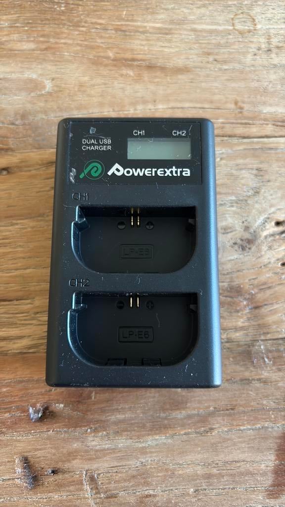 Lader voor Canon DS LP-E6, Audio, Tv en Foto, Fotografie | Accu's en Batterijen, Ophalen of Verzenden, Nieuw
