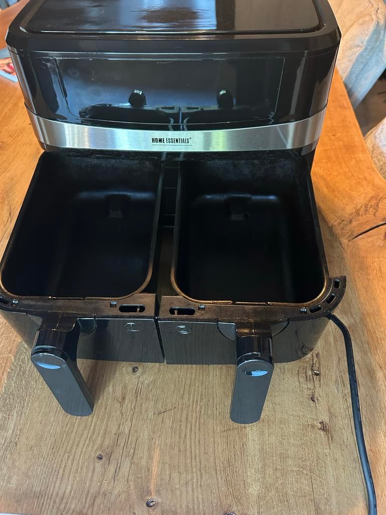 Dubbele airfryer home essentials, Witgoed en Apparatuur, Airfryers, Ophalen, Zo goed als nieuw, Airfryer XXL