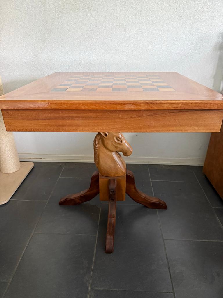 Schaaktafel, schaakbord, bijzettafel, Antiek en Kunst, Antiek | Meubels | Tafels, Ophalen