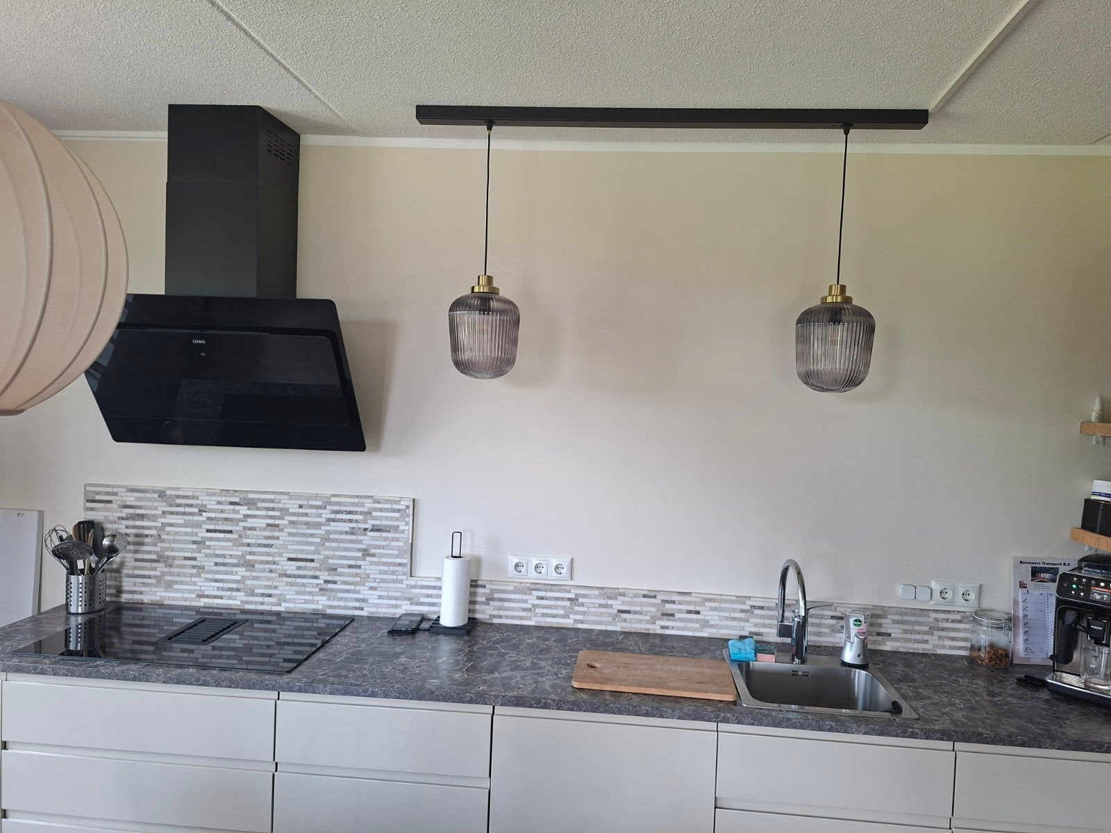 hanglampen set - perfect voor boven eettafel/bar, Huis en Inrichting, Lampen | Hanglampen, Ophalen of Verzenden, Zo goed als nieuw