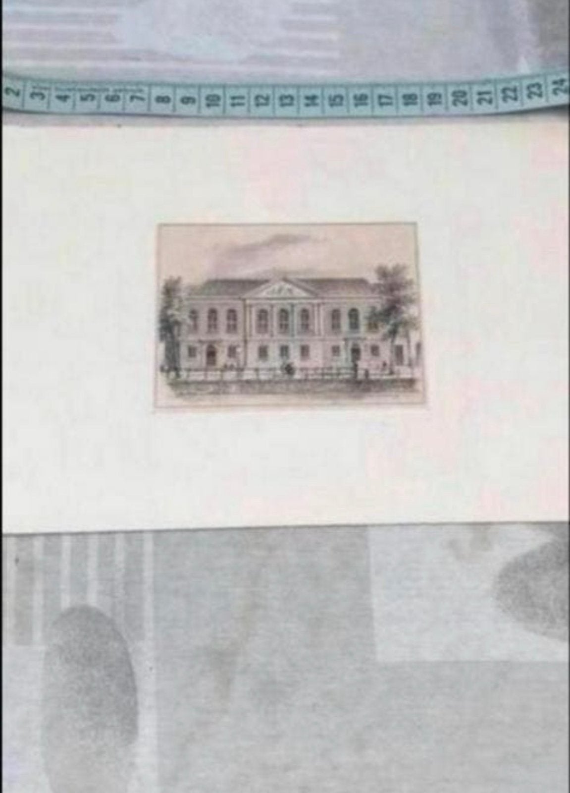 Oude litho kerk Herstelde Lutherse gemeente Amsterdam, Ophalen of Verzenden, Architectuur, Lithografie, 1800 - 1899