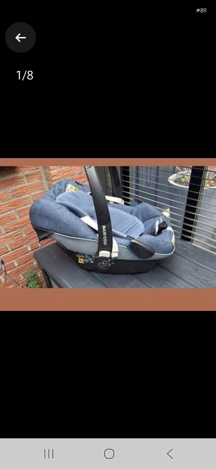 maxi cosi compleet, Ophalen, 15 t/m 36 kg, Zo goed als nieuw, Isofix