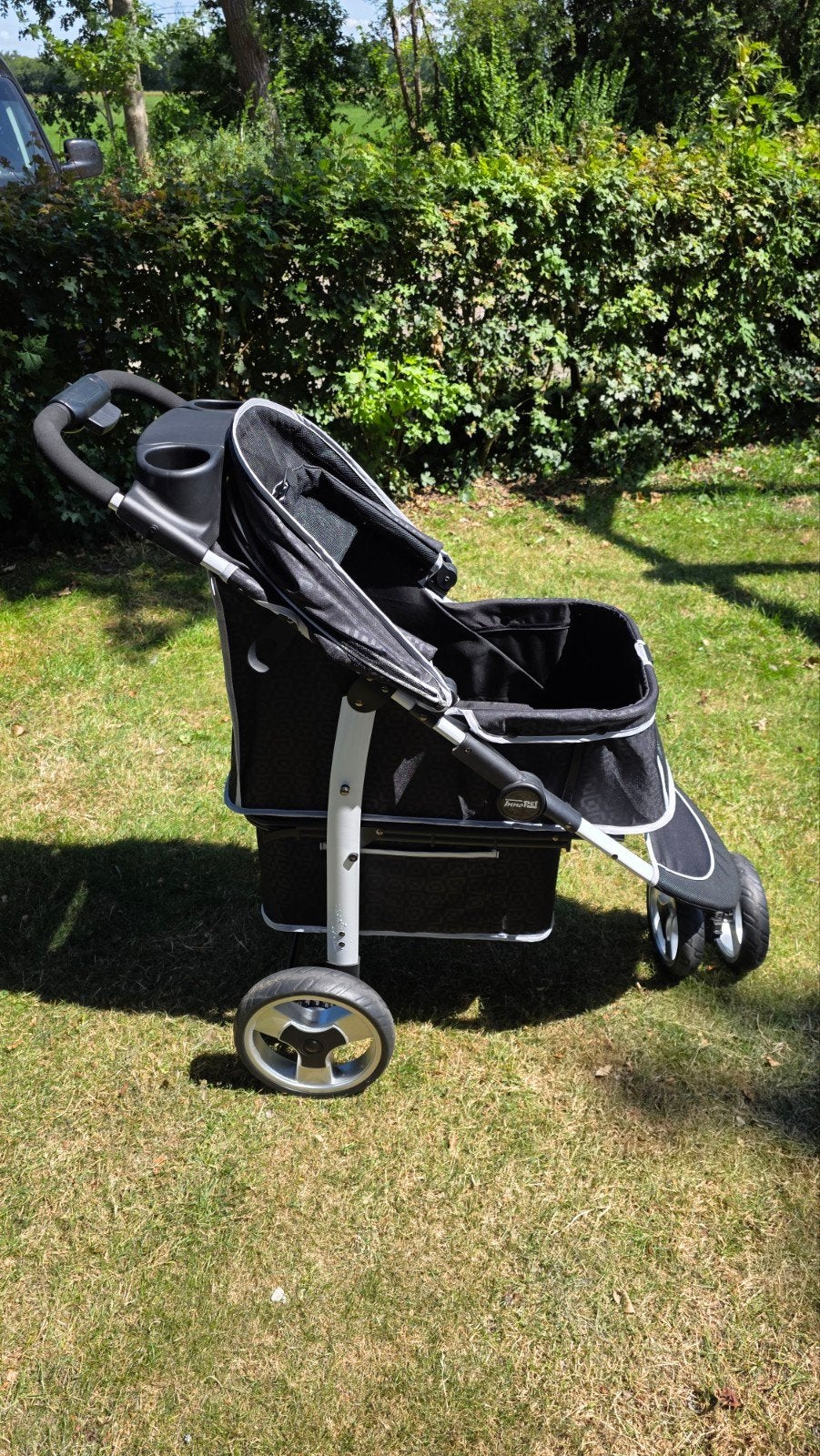 Innopet Hondenbuggy Monaco Geomatric + Regenhoes, Dieren en Toebehoren, Ophalen, Zo goed als nieuw