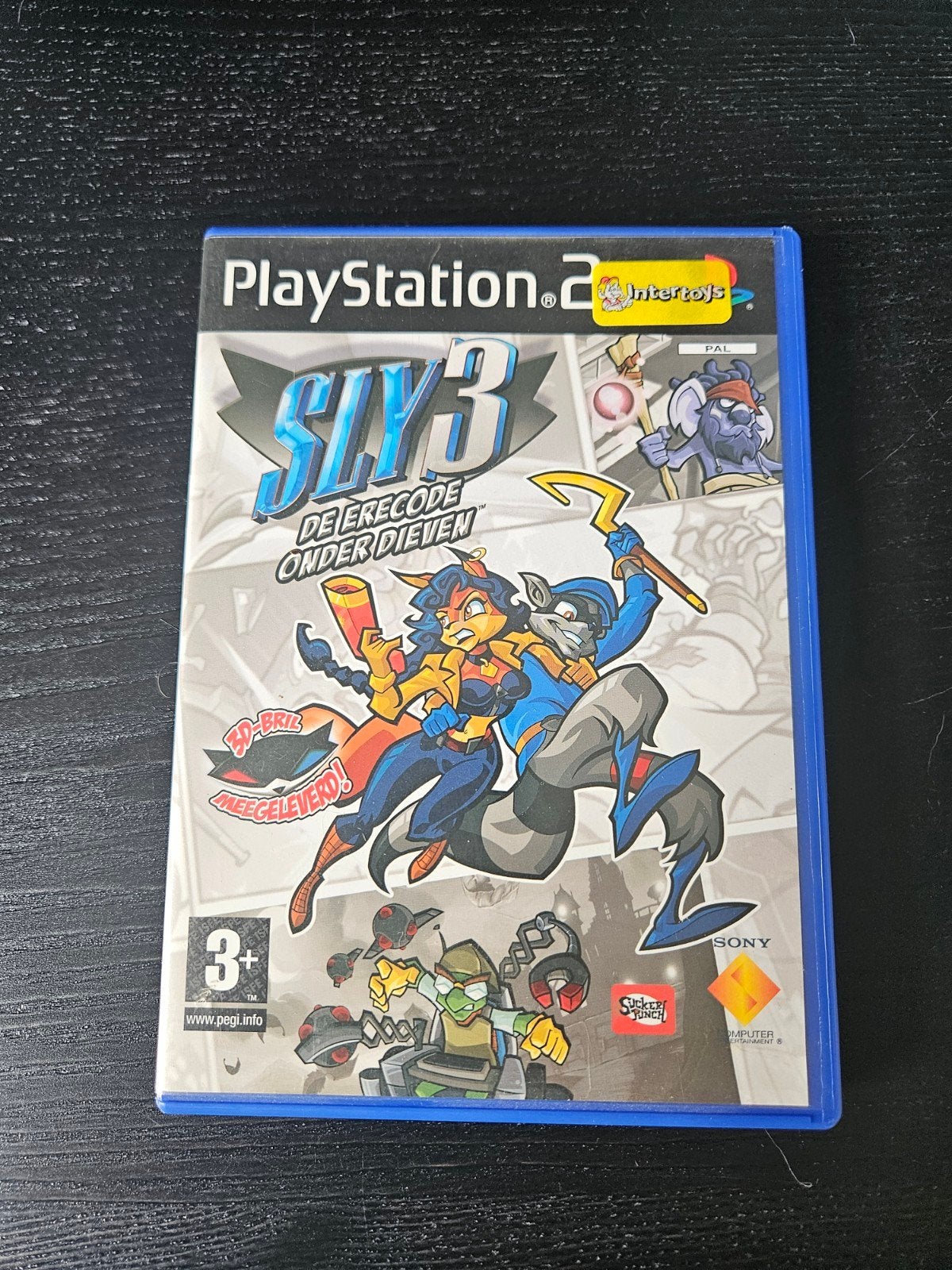 Sly 3: Erecode onder Dieven  PlayStation 2 (PS2) met 3D bril, Gebruikt, 1 speler, Ophalen of Verzenden, Vanaf 3 jaar