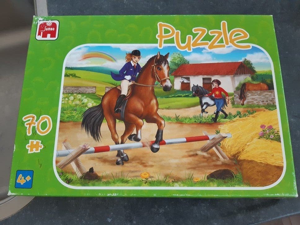 Paarden puzzel 70stukjes, Ophalen, Meer dan 50 stukjes, 6 jaar of ouder