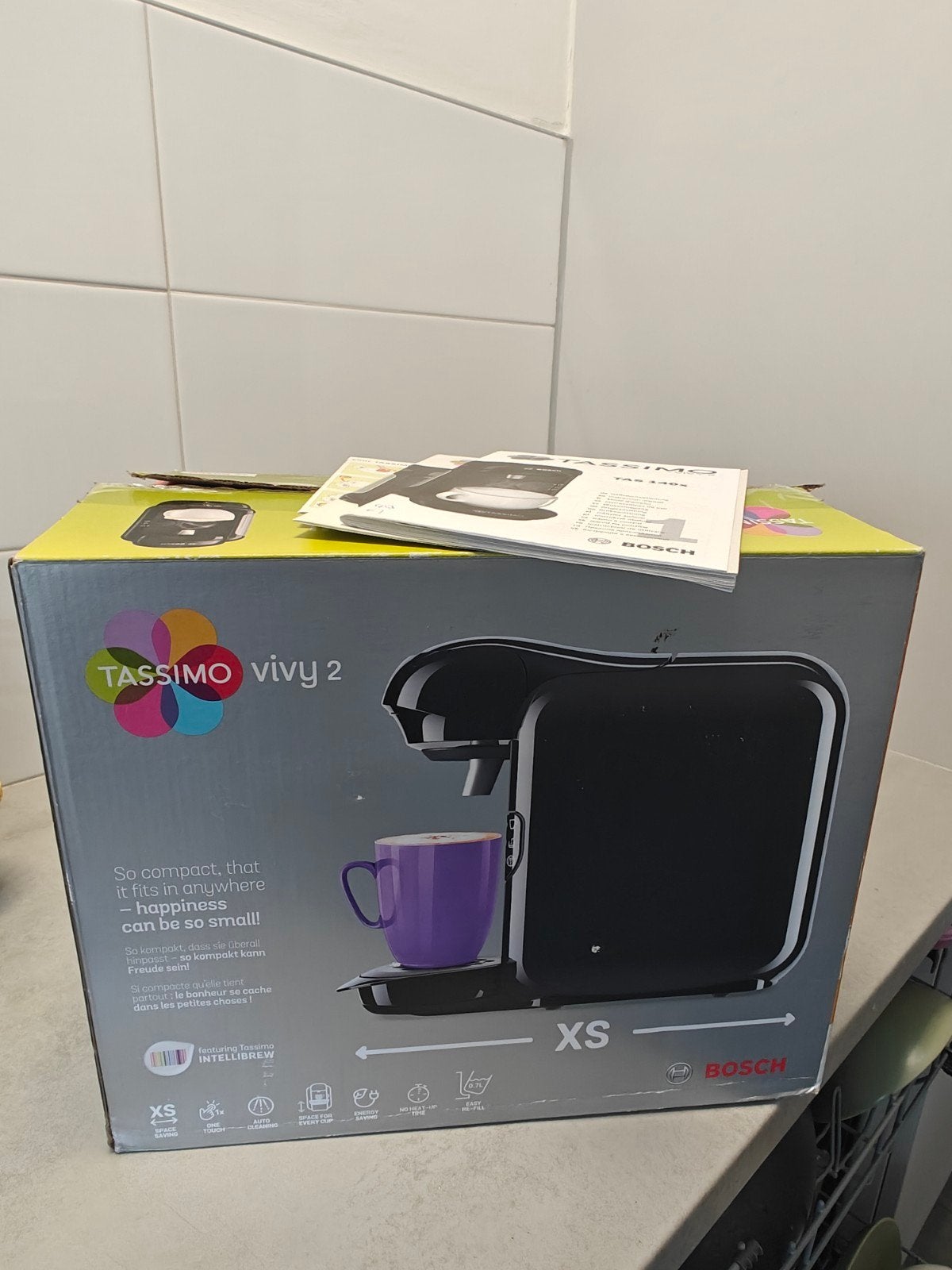 Bosch Tassimo Vivy 2 Koffiezetapparaat met capsulehouder, Witgoed en Apparatuur, Koffiezetapparaten, Gebruikt, Koffiemachine, Ophalen of Verzenden