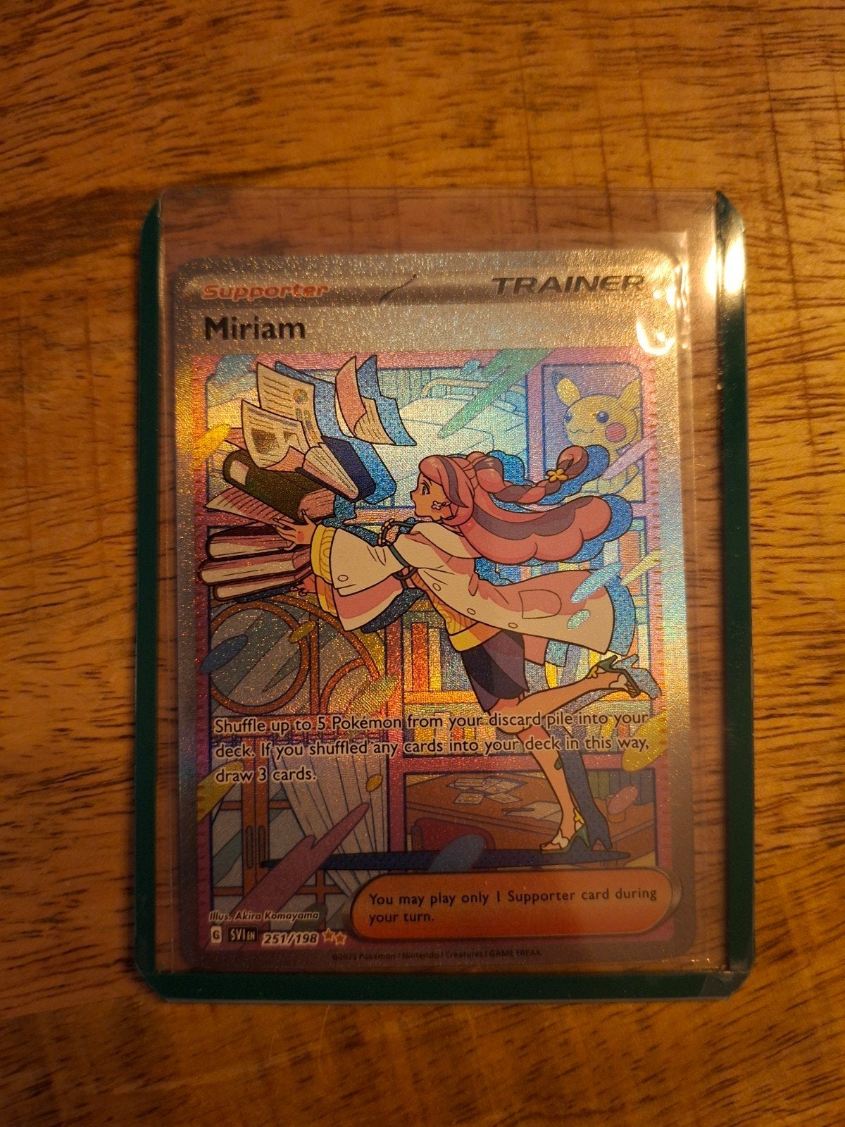 Miriam Full Art Trainer Kaart 051/198 - Scarlet & Violet, Hobby en Vrije tijd, Verzamelkaartspellen | Pokémon, Ophalen of Verzenden
