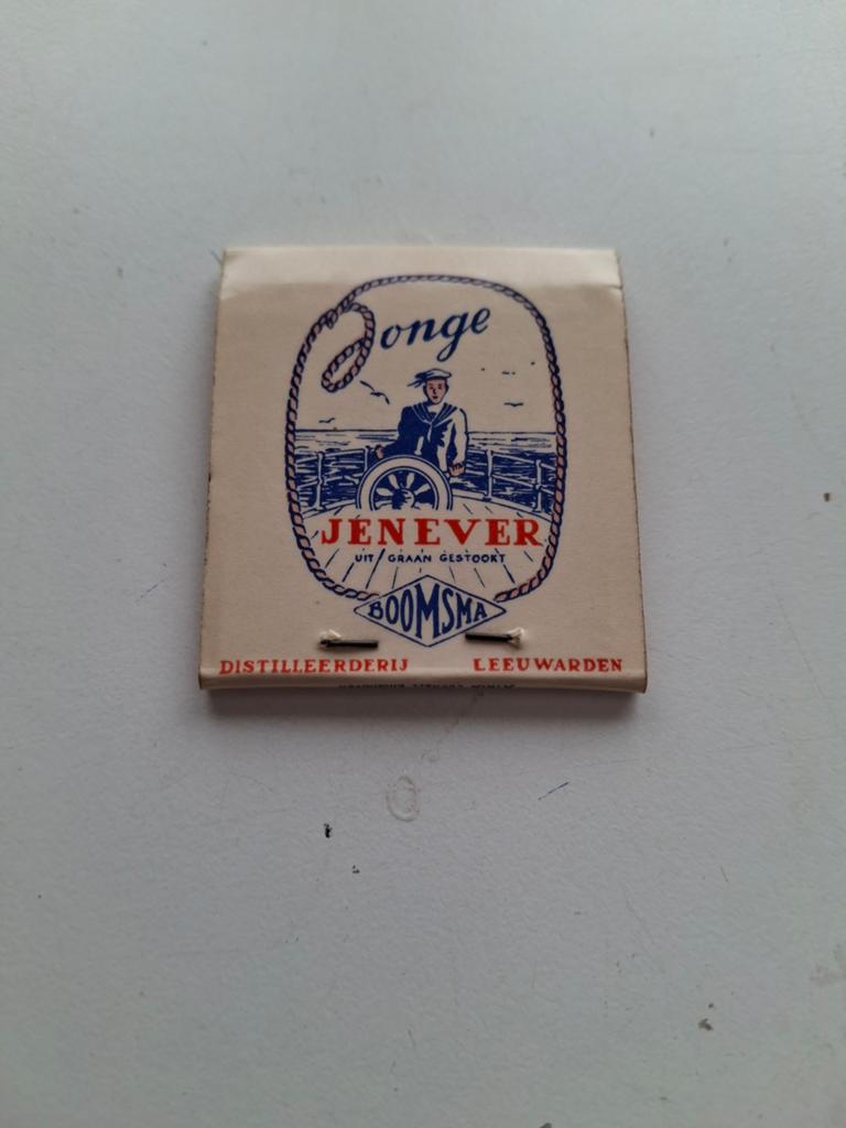 Boomsma jenever Lucifer mapje., Ophalen of Verzenden, Zo goed als nieuw, Luciferdoosjes of -merken
