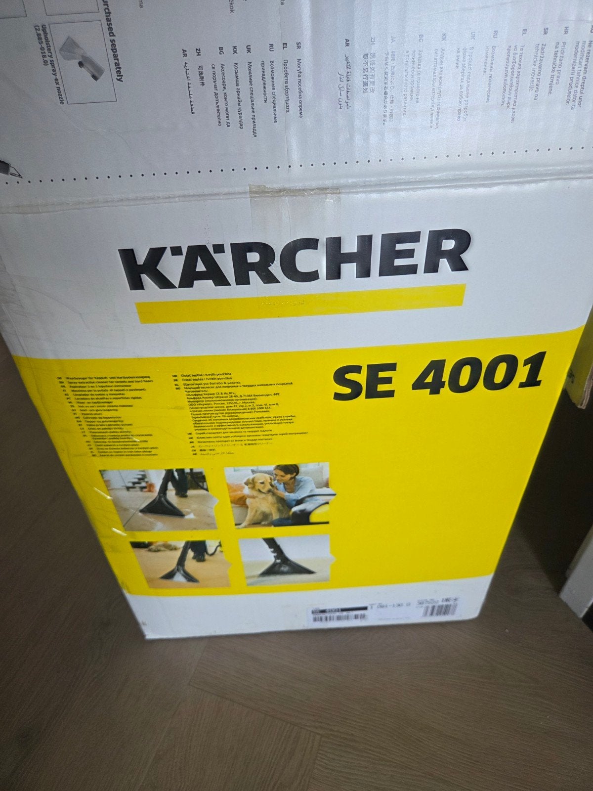 Kärcher SE 4001 Spuitextractie stofzuiger, Gebruikt, Kärcher, Reservoir, Geschikt voor harde vloeren