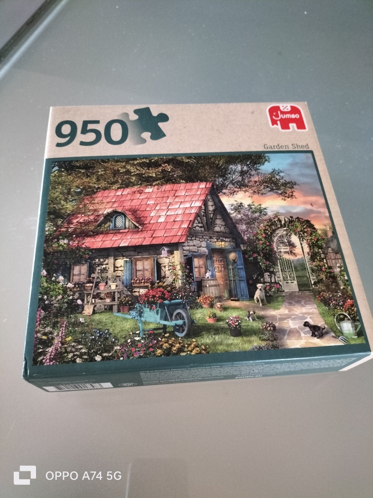 Jumbo Legpuzzel 950 stukjes - Garden Shed, Ophalen, 500 t/m 1500 stukjes, Zo goed als nieuw, Legpuzzel