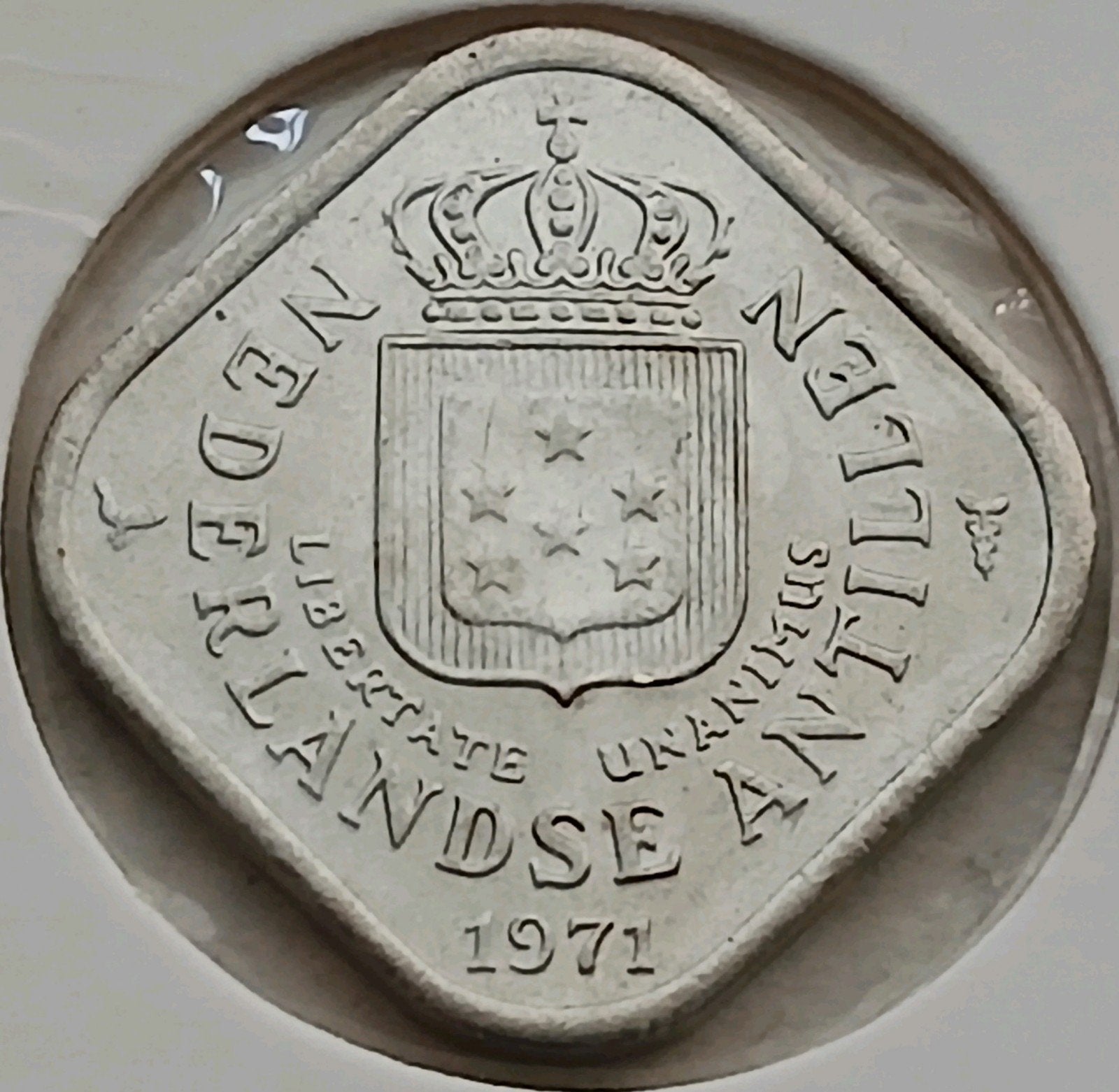 5 Cent 1971 Nederlandse Antillen Prachtige Oude Munt Kolonie, Ophalen of Verzenden