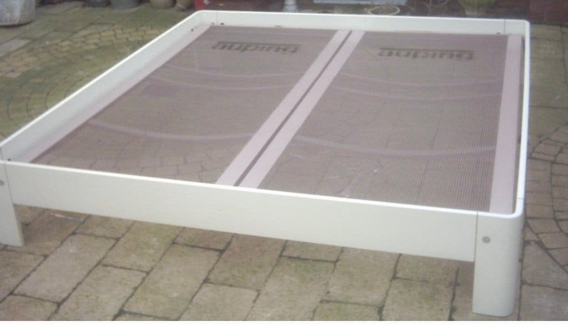 Onderdelen Auping Auronde 180x200, Ophalen, Gebruikt, Wit, Tweepersoons