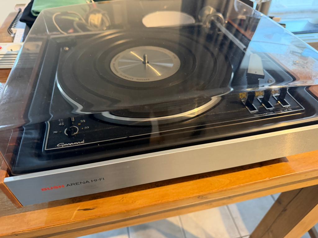 Vintage Garrard AP76 platenspeler Bush Arena Hi-Fi jaren ’70, Ophalen, Zo goed als nieuw, Overige merken