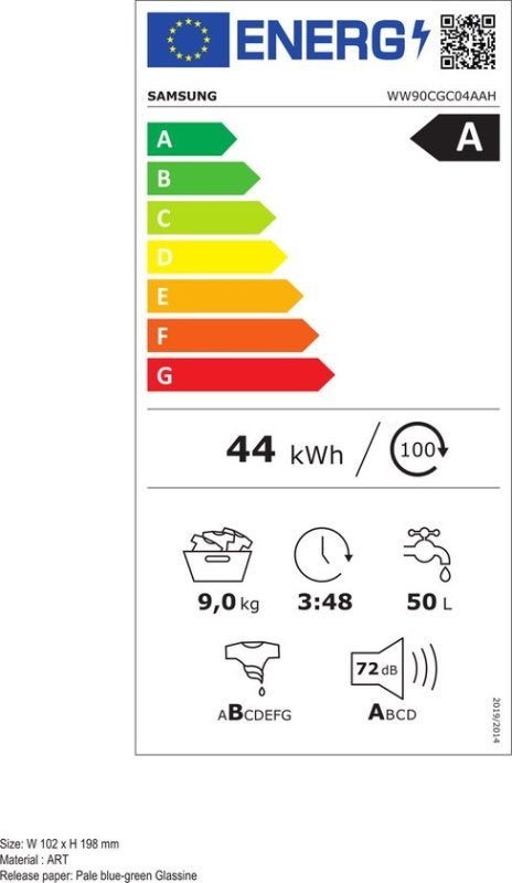 Samsung wasmachine WW90CGC04AAHEN - Ecobubble, 8 tot 10 kg, Nieuw, Ophalen of Verzenden, 1200 tot 1600 toeren