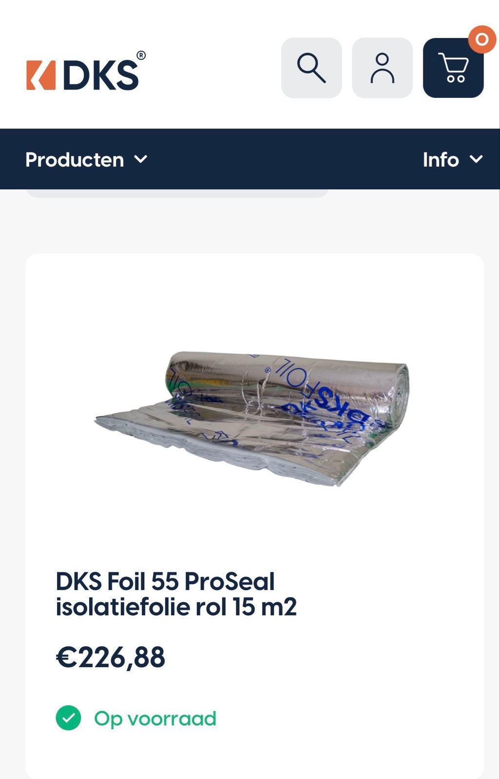 DKS Foil 55 ProSeal Isolatiefolie voor kruipruimte