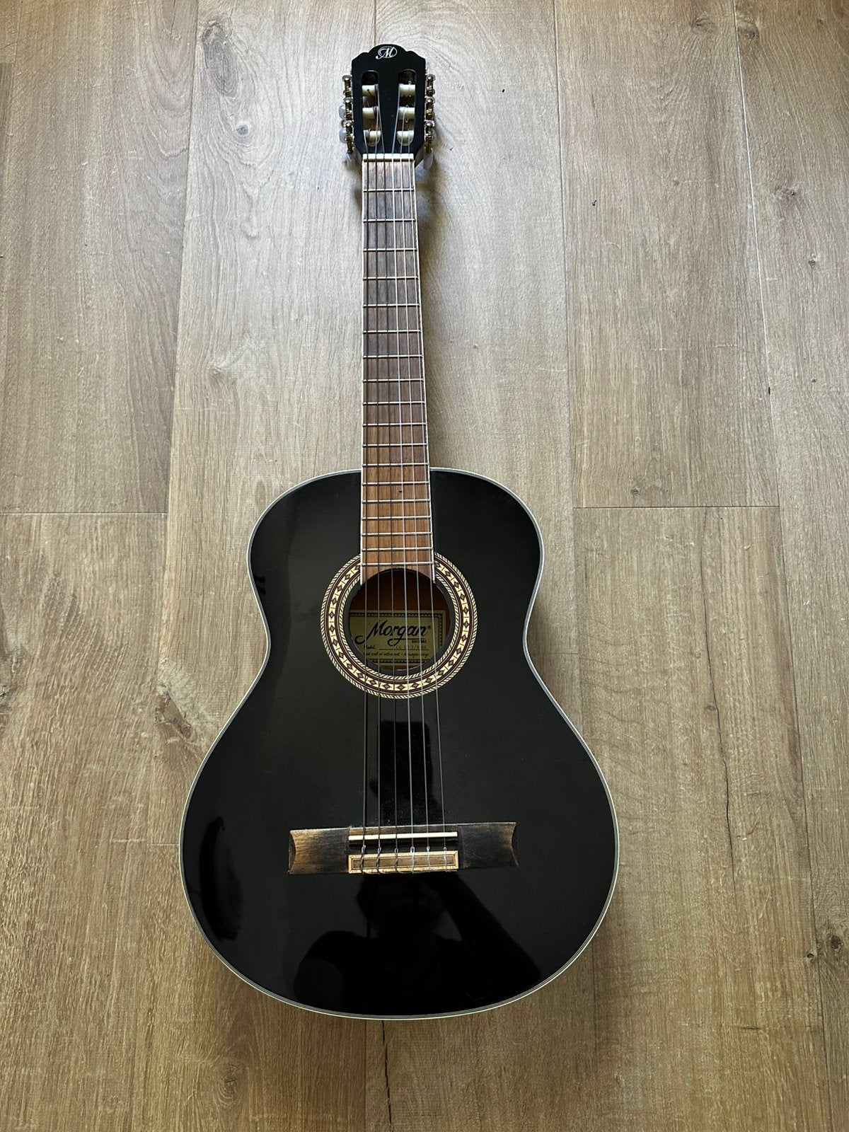 Morgan Klassieke Gitaar 3/4 zwart, Ophalen, Gebruikt, Klassieke of Spaanse gitaar