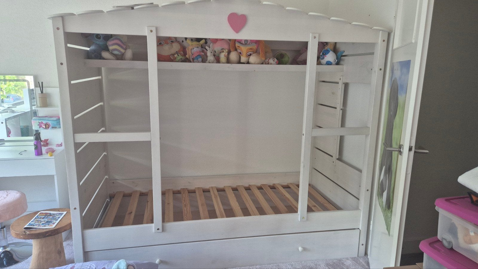 Capucine Lovely Cottage bed 200x90 met lade, Huis en Inrichting, Ophalen, Gebruikt, 90 cm, Eenpersoons