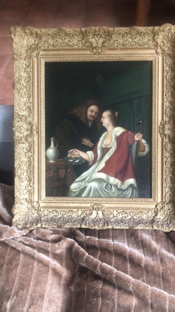 schilderij De oestermaaltijd, Ophalen